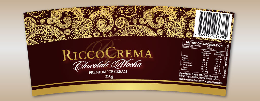 Ricco Crema Packaging